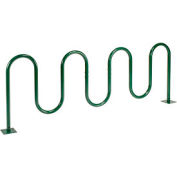 Global Industrial™ 9-Bike Wave Bike Rack, Vert, Flange Mount