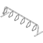 Bike Fixation 6 Bike Square Tube Single Sided Surface Mount Bike Rack