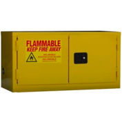 Global Industrial™ Stackable Inflammable Cabinet, Manual Close Double Door,11 Gal.,34"Wx18"Dx22"H