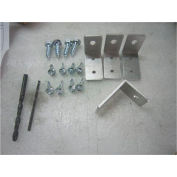 Global Industrial Phenolic Bench Top Mounting Bracket Kit for Square Adjustable Height Leg