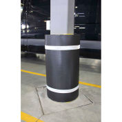 44 "H x 36 » W en Nylon souple colonne Protector - bandes noir/blanc/couvercle