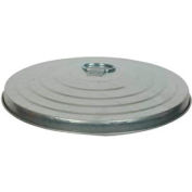 Witt Industries Galvanized Steel Lid For Commercial Duty 32 Gallon Trash Can, Silver