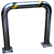 Stainless Steel High Profile Machinery Guard 48" L x 42" H x 4-1/2" Dia