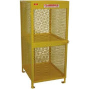 Global Industrial Cylinder Storage Cabinet, Vertical Single Door 8 Cylinders, 33"Wx40"Dx71"H