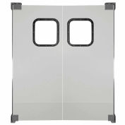 Chase Doors Light to Medium Duty Service Door Double Panel Gray 6' x 7' 7284NWD-MG