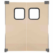 Chase portes Light Medium Duty service porte Double panneau Beige de 6' x 7' 7284NWD-BG