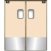 Chase Doors Medium Duty Service Door Double Panel Beige 4' x 8' with Kickplate 4896SC