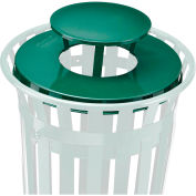 Global Industrial™ Steel Rain Bonnet Lid For 36 Gallon Trash Can, Green