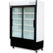 Kool-It KSM-42 - Reach-In Cooler, double porte coulissante vitrée, 42,37 pieds cubes