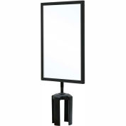 Queueway Acyrlic Sign Frame, 7"Wx11"H, Noir