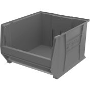 Akro-Mils® Super-Size AkroBin® Plastic Stacking Bin, 18-3/8"W x 20"D x 12"H, Gray