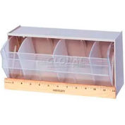 Quantum Dividable Tip Out Bin QTB410 11-7/8 x 5-1/4 x 5-15/16 White