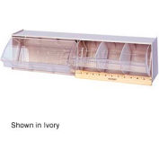 Quantum Dividable Tip Out Bin QTB411 6 Dividers 23-5/8 x 5-1/4 x 5-15/16 Gray
