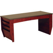 Table basse maillet en bois avec le Magazine Rack - 46-1/2"- acajou