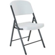 Lifetime® Commercial Contoured Folding Chair, White Granite, Pallet of 32