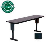 Correll séminaire Table - 18 "x 60" - granit noir pliante