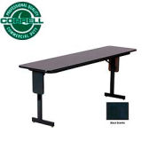 Correll séminaire Table - 18 "x 96" - granit noir pliante