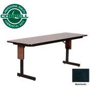 Correll séminaire Table - 24 "x 96" - granit noir pliante