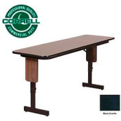 Correll séminaire Table - réglable en hauteur - 24 "x 72 » pliante granit noir