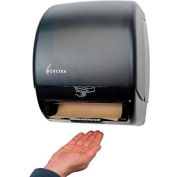 Distributeur automatique réglable de rouleau de serviette de papier sans contact de montage de Palmer, noir
