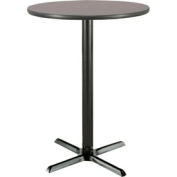KFI 30 » Table ronde de restaurant de hauteur de bar, Graphite
