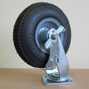 9" Pneumatic Swivel Caster with Brake PC908-S-BK for Little Giant® Carts