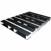 Rackable Extruded Open Deck Pallet, Plastic, 2-Way Entry, 60" x 42", 3000 Lb Static Capacity
