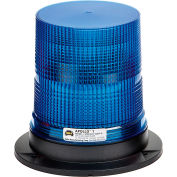 Wolo® LED Permanent Mount Warning Light, Quad Flash 12-100-Volt Blue Lens - 3065P-B