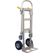 Wesco® Spartan Jr. Aluminum 2-in-1 Hand Truck 219998 Rubber Wheels