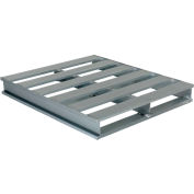 Rackable & Stackable Open Deck Pallet, Aluminum, 2-Way Entry, 48" x 40", 6000 Lb Static Capacity