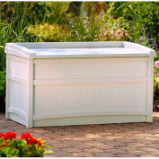 Suncast® Light Taupe Deck Box With Seat, 50 Gallon Capacity