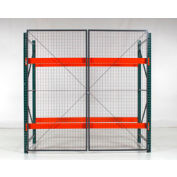 Wirecrafters - Wire Mesh Side Panel W/Mounting Clips - For 48"D x 96"H Pallet Rack