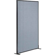 Interion® Freestanding Office Partition Panel, 36-1/4"W x 72"H, Blue