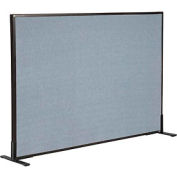 Interion® Freestanding Office Partition Panel, 60-1/4"W x 42"H, Blue