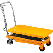 Wesco® Mobile Double Scissor Lift Table 260204 770 Lb. Capacité