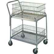 Bureau Wesco® & Mail Cart 272228 33 x 20 4" caoutchouc roulettes