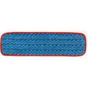 Rubbermaid® Hygen 18" Microfiber Damp Room Mop - Red - Pkg Qty 12