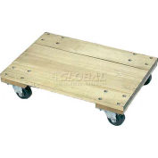 Wesco® 30 x 18 pont solide bois Dolly 272065 roulettes 4" 1200 lb-Cap.