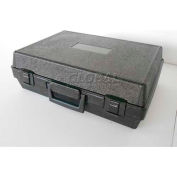 Cas de stockage de protection en plastique avec pincement Tear mousse, 17 "x 12 « x5-1/2 », noir