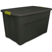 Sterilite 19453V04 Industrial Latch Tote 35 Gallon 32-1/2 X 19-3/4 X 18-5/8 Flat Gray - Pkg Qty 4