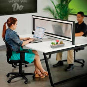 Interion® partition translucide pour un double bureau de collaboration