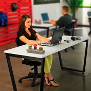 Interion® Collaboration Table - Single - 60"W x 30"L x 30"H - Gray