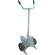 Wesco® Stainless Steel KD Drum Truck 240020 for Poly Drums Polyolefin Wheels
