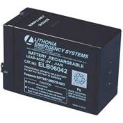 Lithonia ELB 06042 Replacement Lead Calcium Battery, 6V 4.2AH
