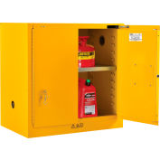 Global Industrial™ Inflammable Cabinet, Self Close Single Door, 22 Gallon, 35"Wx22"Dx35"H