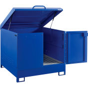 Global Industrial™ Outdoor Drum Cabinet 220 Gal. Capacity, Manual Close, Unassembled