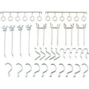 Global Industrial™ 30 Piece Peg Hook Set (Large Hooks)