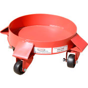 5 Gallon Solid Deck Drum Dolly Polyolefin Casters - SDD5P