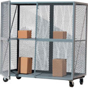 Optional Middle Shelf, Must Be Ordered with OST3072R-G Open Mesh Steel Security Truck 72x30 Gray