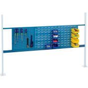 Global Industrial™ 18 » Pegboard & 36 » Louver Panel Kit, 72"W, Bleu